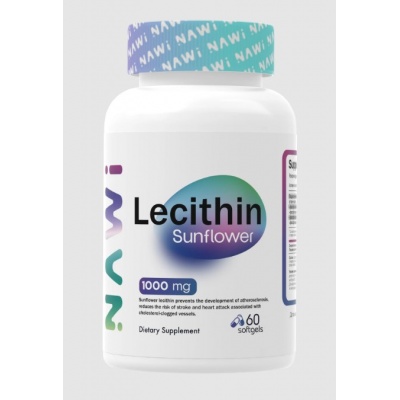 Витамины NAWI Lecithin Sunflower 1000 мг 60 капсул