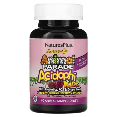 Витамины Natures Plus Animal Parade Acidophi Kidz 90 таблеток