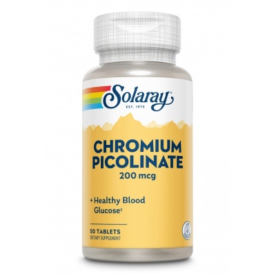 Витамины Solaray Chromium Picolinate 200 мг 50 капсул